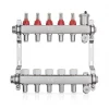 JG Underfloor 5 Port LowFit Underfloor Heating Manifold Brushed Steel 2 JG Underfloor 5 Port LowFit Underfloor Heating Manifold Brushed Steel -Underfloor Heating Sales 775TY P
