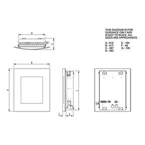 Focal Point Ebony Black Rotary Control Gas Wall-Mounted Flueless Fire 5 Focal Point Ebony Black Rotary Control Gas Wall-Mounted Flueless Fire - Image 4