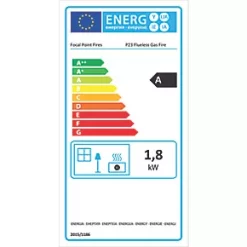 Focal Point Ebony Black Rotary Control Gas Wall-Mounted Flueless Fire 12 Focal Point Ebony Black Rotary Control Gas Wall-Mounted Flueless Fire -Underfloor Heating Sales 7925G A5
