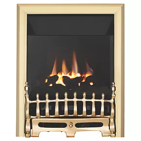 Focal Point Blenheim Brass Rotary Control Inset Gas High Efficiency Fire 3 Focal Point Blenheim Brass Rotary Control Inset Gas High Efficiency Fire