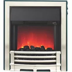 Be Modern Aspen Black / Chrome Switch Control Inset Electric Fire