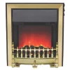 Be Modern Fazer Black / Brass Switch Control Inset Electric Fire 2 Be Modern Fazer Black / Brass Switch Control Inset Electric Fire -Underfloor Heating Sales 86010 P