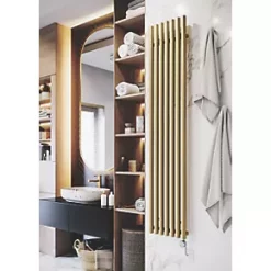 Terma Rolo Wall-Mounted Smart Designer Radiator Brass 800W 10 Terma Rolo Wall-Mounted Smart Designer Radiator Brass 800W -Underfloor Heating Sales 868RH A2