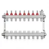 JG Underfloor 8 Port LowFit Underfloor Heating Manifold Brushed Steel 1 JG Underfloor 8 Port LowFit Underfloor Heating Manifold Brushed Steel -Underfloor Heating Sales 869TY P