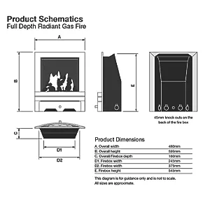 Focal Point Lulworth Stainless Steel Rotary Control Inset Gas Full Depth Fire 6 Focal Point Lulworth Stainless Steel Rotary Control Inset Gas Full Depth Fire - Image 4