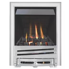 Focal Point Horizon Chrome Rotary Control Inset Gas Multiflue Fire 3 Focal Point Horizon Chrome Rotary Control Inset Gas Multiflue Fire