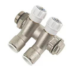 JG Speedfit 2 Port Modular Manifold Silver