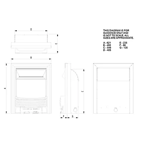 Focal Point Elysee Chrome Rotary Control Gas Inset Flueless Fire 6 Focal Point Elysee Chrome Rotary Control Gas Inset Flueless Fire - Image 4