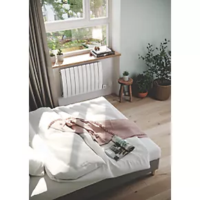 Terma Camber Wall-Mounted Smart Designer Radiator White 1000W 4 Terma Camber Wall-Mounted Smart Designer Radiator White 1000W - Image 3