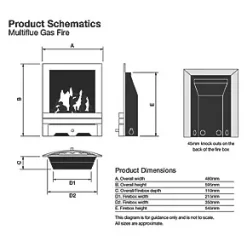 Focal Point Blenheim Brass Rotary Control Inset Gas Multiflue Fire 11 Focal Point Blenheim Brass Rotary Control Inset Gas Multiflue Fire -Underfloor Heating Sales 95952 A3