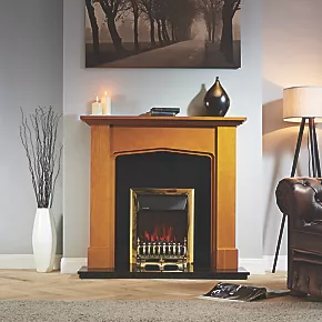 Focal Point Mini Mercia Fire Surround Oak Veneer 4 Focal Point Mini Mercia Fire Surround Oak Veneer - Image 2