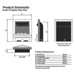 Focal Point Blenheim Brass Rotary Control Gas Inset Flueless Fire 11 Focal Point Blenheim Brass Rotary Control Gas Inset Flueless Fire -Underfloor Heating Sales 98777 A3