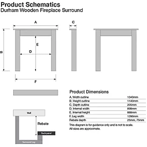Focal Point Durham Fire Surround Pine 5 Focal Point Durham Fire Surround Pine - Image 3