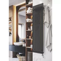 Terma Rolo Wall-Mounted Smart Designer Radiator Heban Black 1000W 10 Terma Rolo Wall-Mounted Smart Designer Radiator Heban Black 1000W -Underfloor Heating Sales 996RH A2